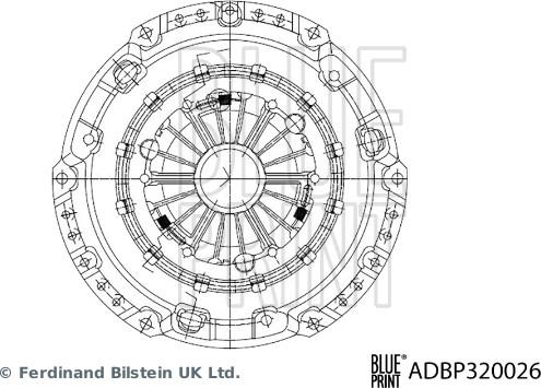 Blue Print ADBP320026 - Притискателен диск vvparts.bg