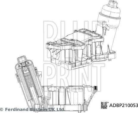 Blue Print ADBP210053 - Корпус, маслен филтър vvparts.bg