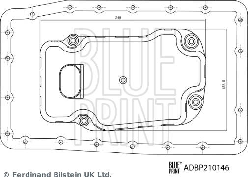 Blue Print ADBP210146 - Хидравличен филтър, автоматична предавателна кутия vvparts.bg