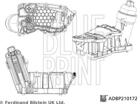 Blue Print ADBP210172 - Корпус, маслен филтър vvparts.bg