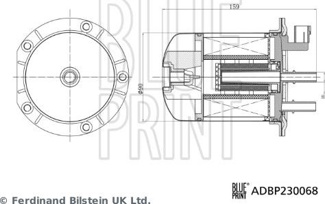 Blue Print ADBP230068 - Горивен филтър vvparts.bg