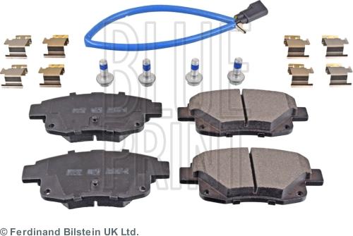 Blue Print ADF124221 - Комплект спирачно феродо, дискови спирачки vvparts.bg