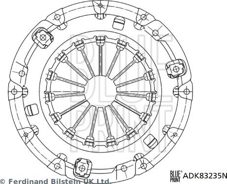 Blue Print ADK83235N - Притискателен диск vvparts.bg