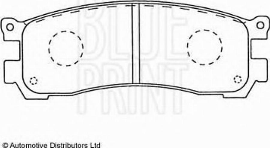 Blue Print ADM54236 - Комплект спирачно феродо, дискови спирачки vvparts.bg