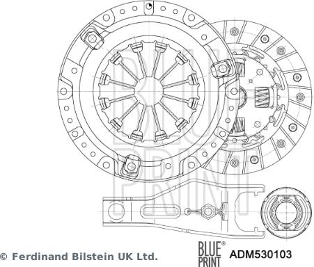 Blue Print ADM530103 - Комплект съединител vvparts.bg