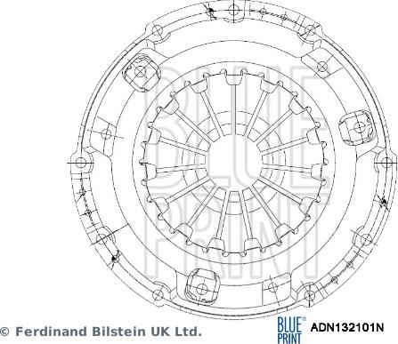 Blue Print ADN132101N - Притискателен диск vvparts.bg