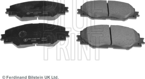 Blue Print ADT342162 - Комплект спирачно феродо, дискови спирачки vvparts.bg