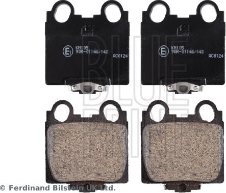 Blue Print ADT342108 - Комплект спирачно феродо, дискови спирачки vvparts.bg