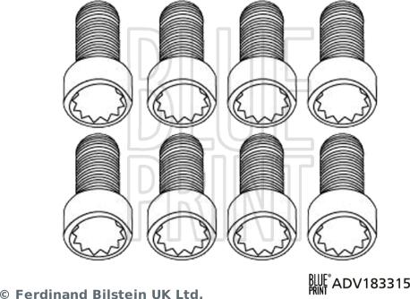 Blue Print ADV183315 - Комплект винтове, маховик vvparts.bg