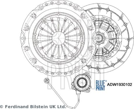 Blue Print ADW1930102 - Комплект съединител vvparts.bg