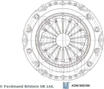 Blue Print ADW193215N - Притискателен диск vvparts.bg