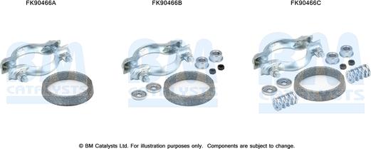 BM Catalysts FK90466 - Монтажен комплект, катализатор vvparts.bg