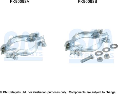 BM Catalysts FK90098 - Монтажен комплект, катализатор vvparts.bg