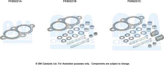 BM Catalysts FK90221 - Монтажен комплект, катализатор vvparts.bg