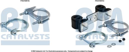 BM Catalysts FK31041 - Монтажен комплект, катализатор vvparts.bg