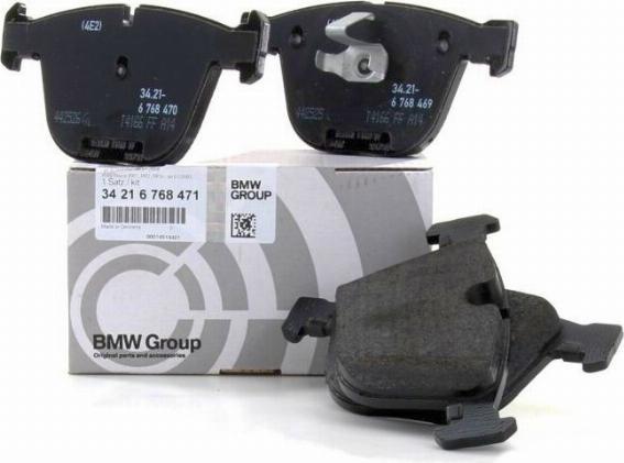 BMW 34216768471 - Комплект спирачно феродо, дискови спирачки vvparts.bg