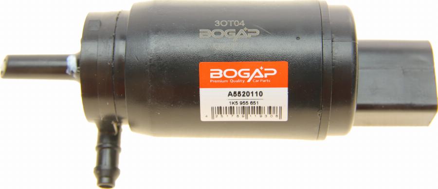 BOGAP A5520110 - Водна помпа за миещо устр., почистване на стъклата vvparts.bg