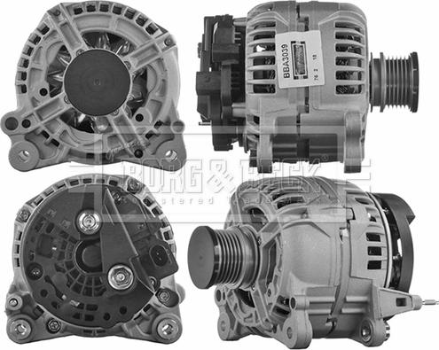 Borg & Beck BBA3039 - Генератор vvparts.bg