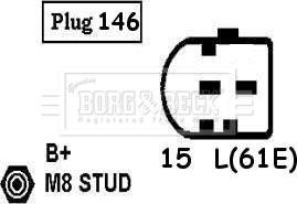 Borg & Beck BBA2592 - Генератор vvparts.bg