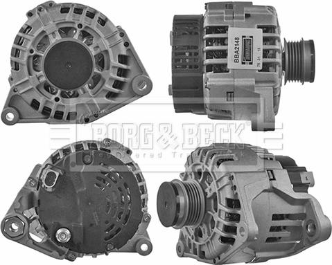 Borg & Beck BBA2148 - Генератор vvparts.bg