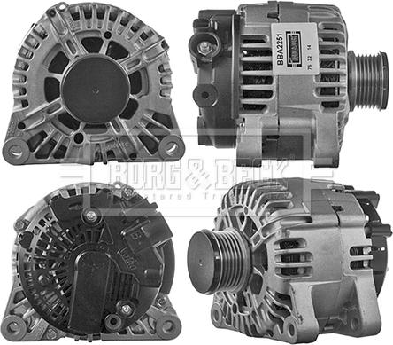 Borg & Beck BBA2251 - Генератор vvparts.bg