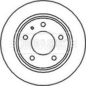 Borg & Beck BBD4996 - Спирачен диск vvparts.bg