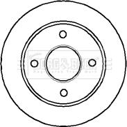 Borg & Beck BBD4954 - Спирачен диск vvparts.bg