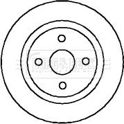 Borg & Beck BBD4955 - Спирачен диск vvparts.bg