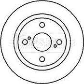 Borg & Beck BBD4956 - Спирачен диск vvparts.bg