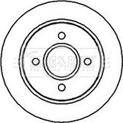 Borg & Beck BBD4984 - Спирачен диск vvparts.bg