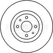 Borg & Beck BBD4981 - Спирачен диск vvparts.bg