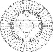 Borg & Beck BBD4495 - Спирачен диск vvparts.bg