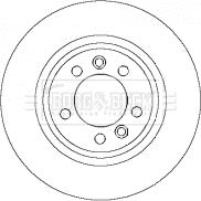 Borg & Beck BBD4444 - Спирачен диск vvparts.bg