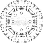 Borg & Beck BBD4442 - Спирачен диск vvparts.bg