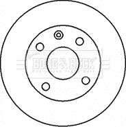 Borg & Beck BBD4435 - Спирачен диск vvparts.bg