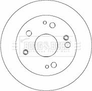 Borg & Beck BBD4424 - Спирачен диск vvparts.bg