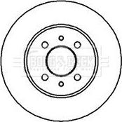 Borg & Beck BBD4597 - Спирачен диск vvparts.bg