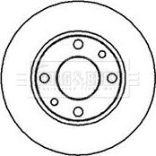 Borg & Beck BBD4585 - Спирачен диск vvparts.bg