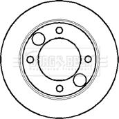 Borg & Beck BBD4536 - Спирачен диск vvparts.bg