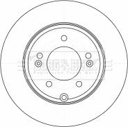 Borg & Beck BBD4525 - Спирачен диск vvparts.bg