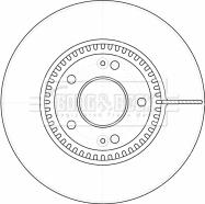 Borg & Beck BBD4523 - Спирачен диск vvparts.bg