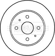 Borg & Beck BBD4698 - Спирачен диск vvparts.bg