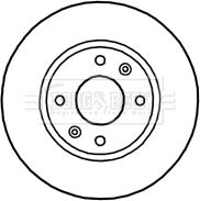 Borg & Beck BBD4654 - Спирачен диск vvparts.bg