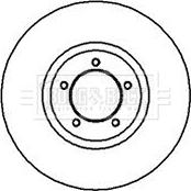 Borg & Beck BBD4665 - Спирачен диск vvparts.bg