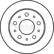 Borg & Beck BBD4668 - Спирачен диск vvparts.bg