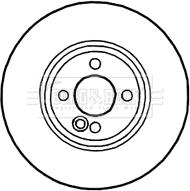 Borg & Beck BBD4617 - Спирачен диск vvparts.bg