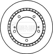 Borg & Beck BBD4688 - Спирачен диск vvparts.bg