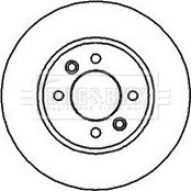 Borg & Beck BBD4049 - Спирачен диск vvparts.bg