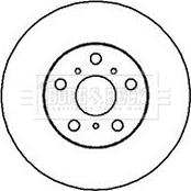 Borg & Beck BBD4048 - Спирачен диск vvparts.bg