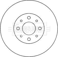 Borg & Beck BBD4055 - Спирачен диск vvparts.bg